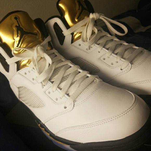 Jordan 5s Olympic gold