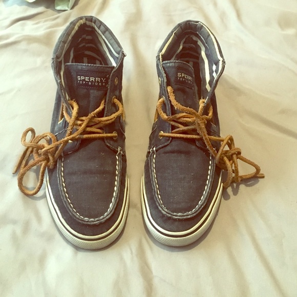 VINTAGE sperry high tops