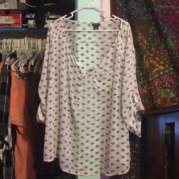 Torrid sheer eye shirt