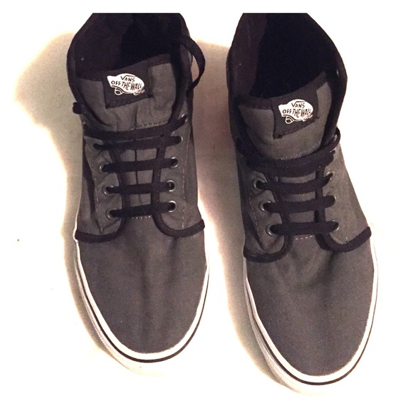Men's 7.5 high top charcoal vans women's 9