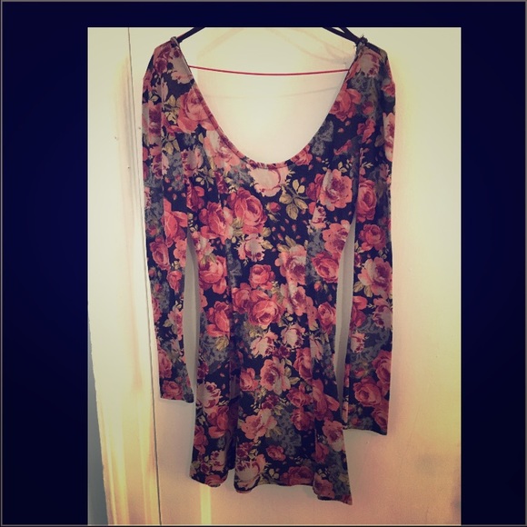 Floral Sweater Dress