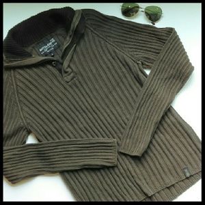{Mens} Nautica Brown pullover sweater
