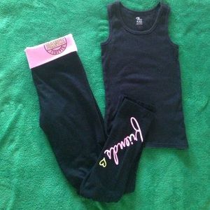 Dance leggings & tank top