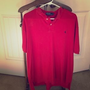 Polo by Ralph Lauren red short sleeve polo shirt.