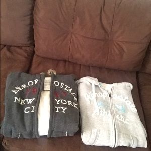 2 aero hoodies one small one medium