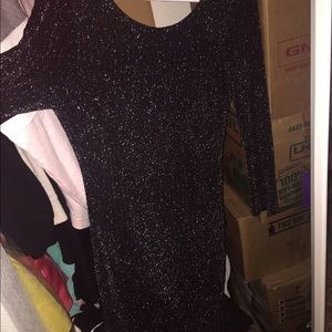 Mini Black Sparkly Dress