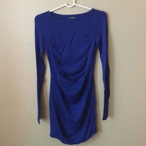 Express Blue Bodycon Sweater Dress XS