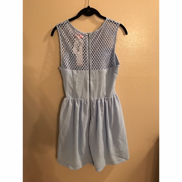NWT Powder Blue Dress with cut outs - Picture 2 of 4