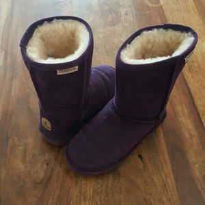 Purple Bearpaw mid boots