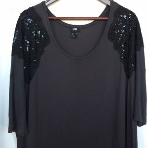 🔴 2 for $15: H&M Dark Grey Shirt Dress