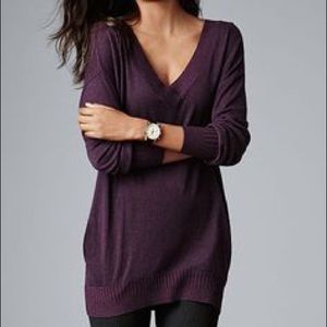 Victoria's Secret Off Shoulder V Neck Sweater