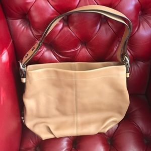 Double cross body shoulder bag