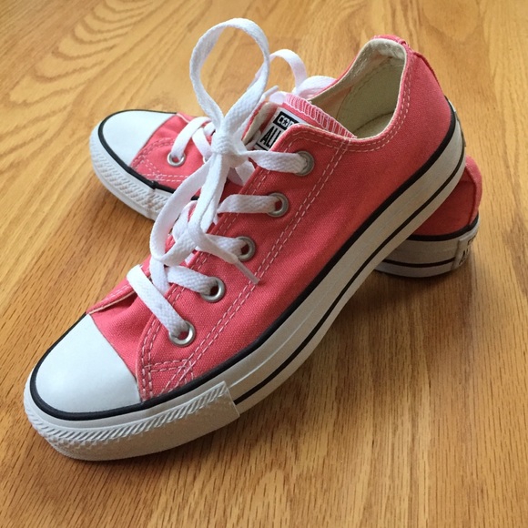 Converse Shoes | Converse Coral Sneakers | Poshmark