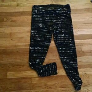 Lularoe leggings with tree pattern, TC. Unicorn!!