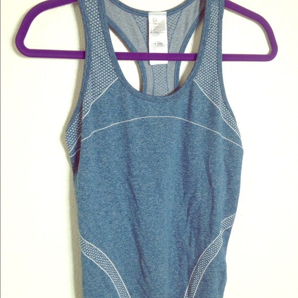 gap fit blue workout tank.