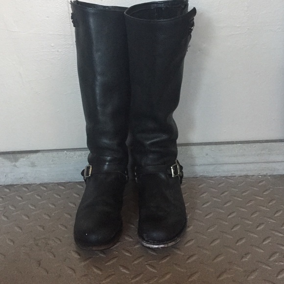 Frye women's Jenna chain tall harness riding boot