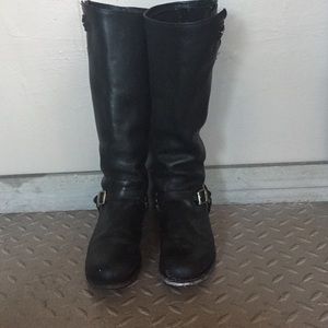 Frye women's Jenna chain tall harness riding boot