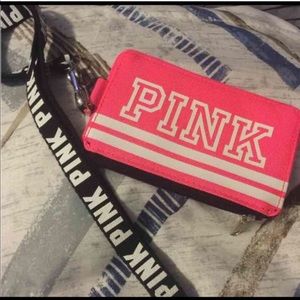 VS PINK lanyard/cardholder