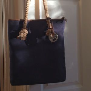 Navy Blue Michael Kors Beach Tote