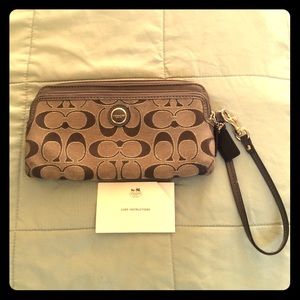 Coach Silver Wrist Wallet