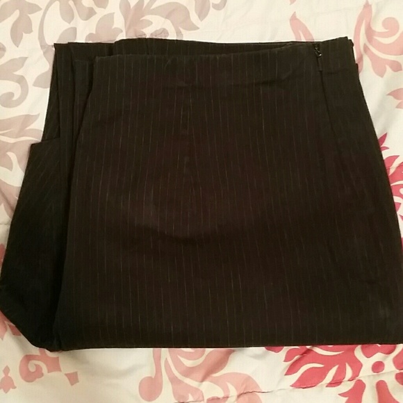 Eddie Bauer Black Pinstripe Dress Pants