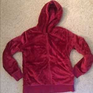North Face Fuzzy Reversible Full Zip