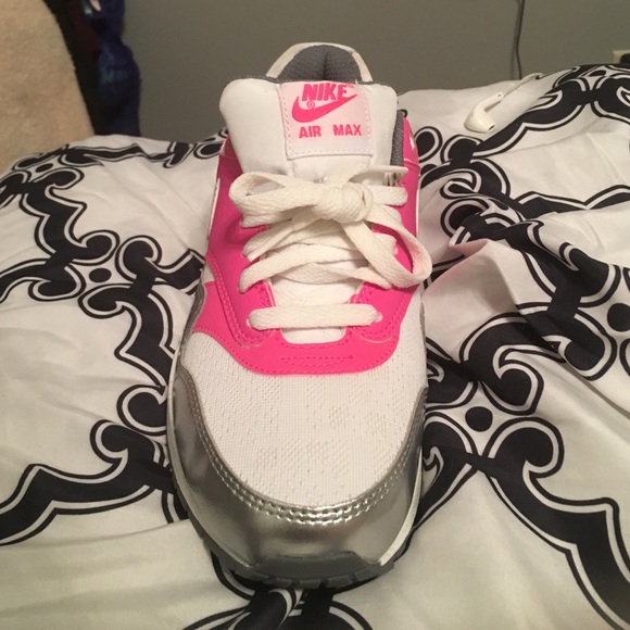 💗 Pink & Silver & White Nike Air Max 💗 NEW ✅
