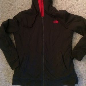 North Face Fuzzy Reversible Full Zip