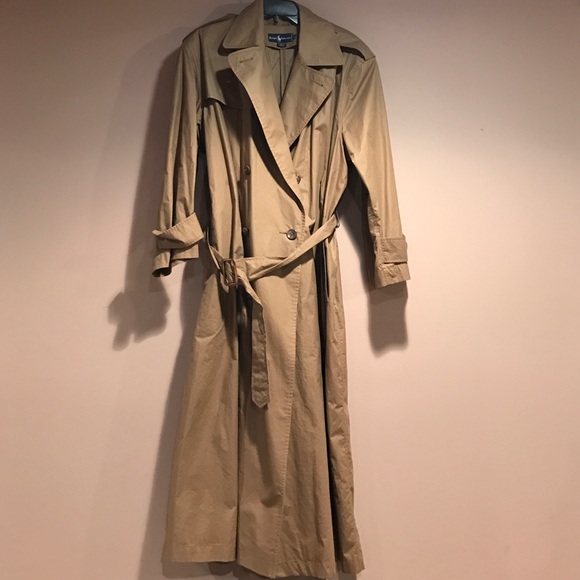 Khaki colored Ralph Lauren Trench Coat