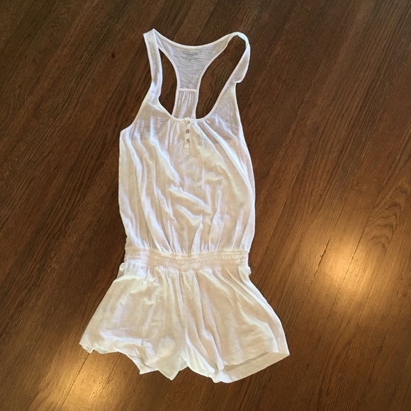 White cotton romper