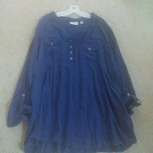 Navy blue blouse
