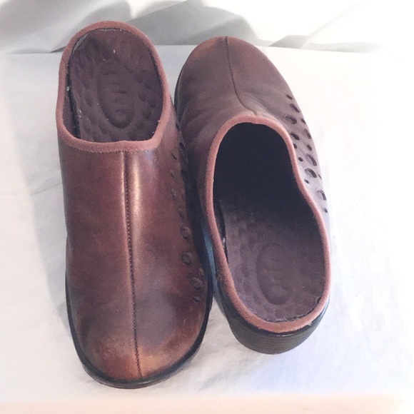 Privo by Clarks brown platform mules-dot pattern - Picture 3 of 4