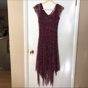NWOT ECI lace evening dress