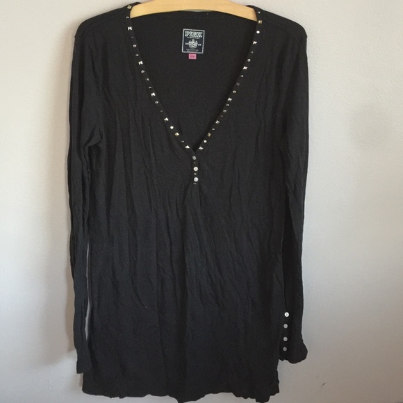 Black tunic with rivets