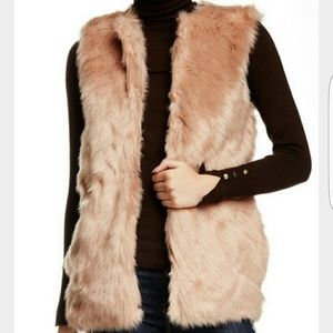 Bagatelle sleeveless faux fur vest