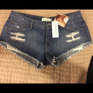 Jessie James Decker Kittenish White Trash Shorts