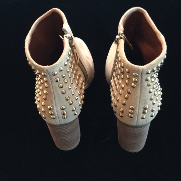 SCHUTZ STUDDED SUEDE BOOTIES, NEW IN BOX - Picture 2 of 4