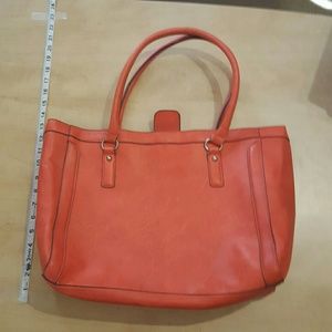 Large Merona tote. NWOT.  Melon color.