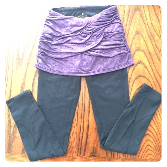 Athleta Leggings with Attached Skirt