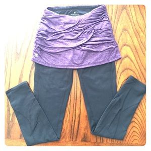 Athleta Leggings with Attached Skirt
