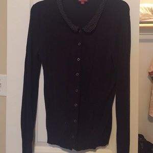 Peter Pan collar knit sweater