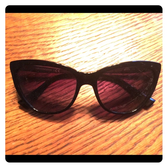 Emporio Armani Accessories - Emporio Armani Cat Eye Black Sunglasses