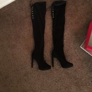 Black Thigh high boots
