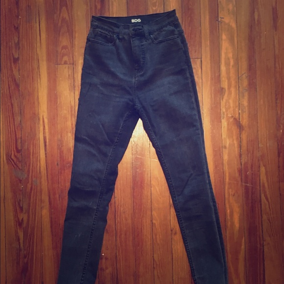 BDG super high rise grey TWIG ankle skinny jeans