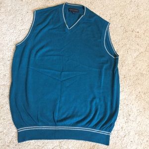 Banana Republic men's dark turquoise sweater vest