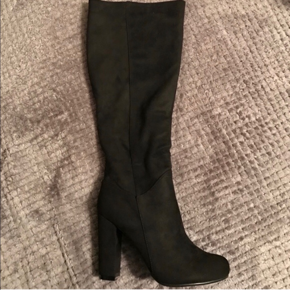 Black Suede Boots - Picture 2 of 4