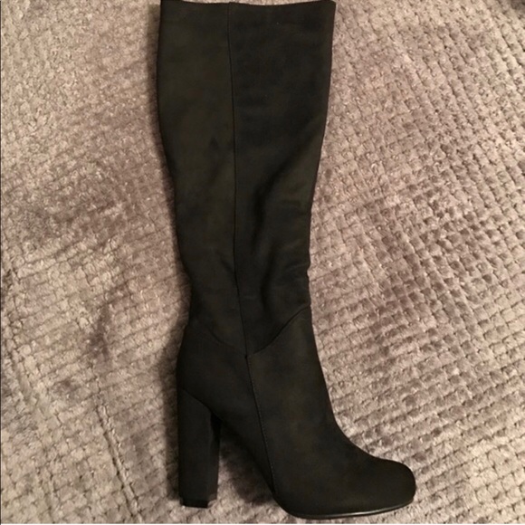 Black Suede Boots - Picture 2 of 4