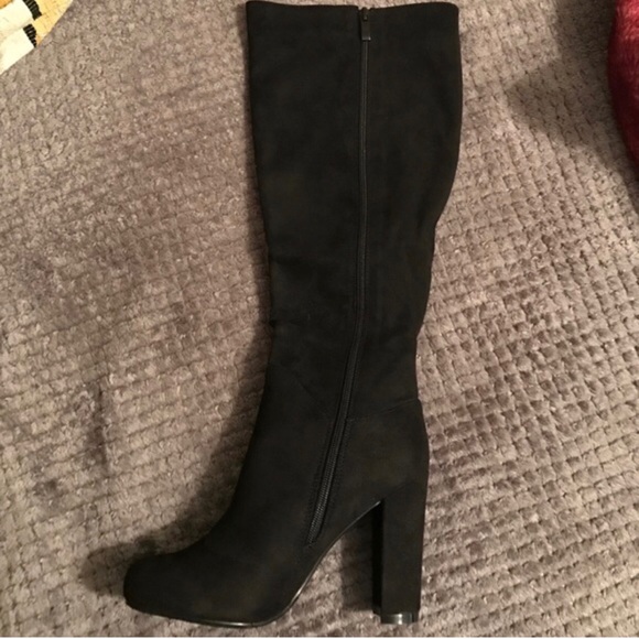 Black Suede Boots - Picture 3 of 4