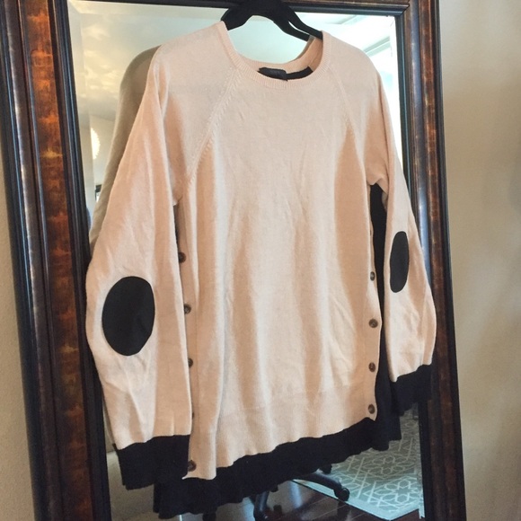 J.Crew two-tone wool sweater