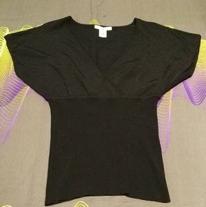 Black Fitted Blouse WHBM